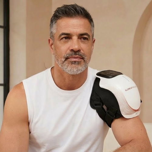 Masajeador de Rodilla Inalámbrico | Alivio del Dolor Articular por Infrarrojos, Calor, Láser y Vibración