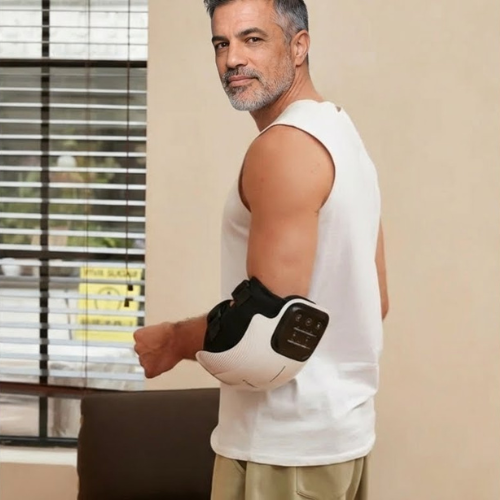 Masajeador de Rodilla Inalámbrico | Alivio del Dolor Articular por Infrarrojos, Calor, Láser y Vibración