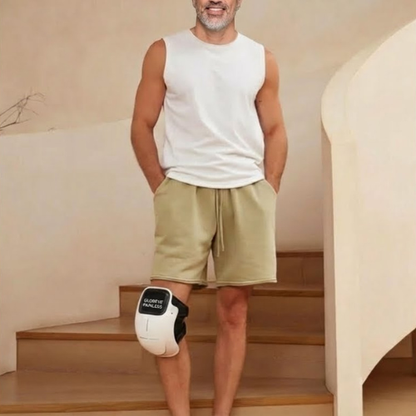 Masajeador de Rodilla Inalámbrico | Alivio del Dolor Articular por Infrarrojos, Calor, Láser y Vibración