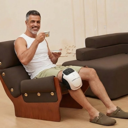 Masajeador de Rodilla Inalámbrico | Alivio del Dolor Articular por Infrarrojos, Calor, Láser y Vibración