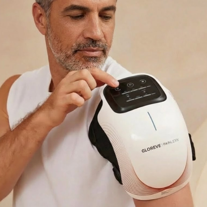 Masajeador de Rodilla Inalámbrico | Alivio del Dolor Articular por Infrarrojos, Calor, Láser y Vibración