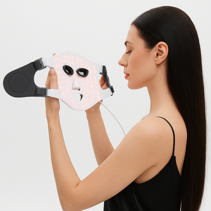 Máscara LED Infrarroja Profesional - 850nm Silicona de Grado Médico